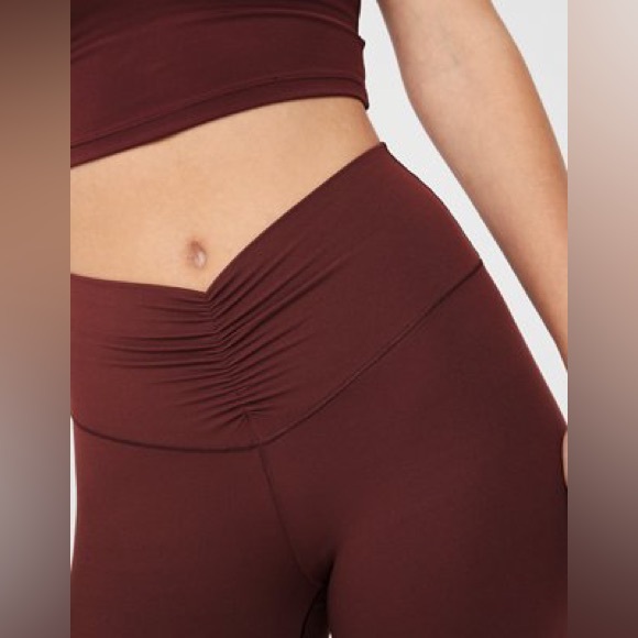 Aerie Real Me High Waisted Ruched Flare Legging NWT - Picture 2 of 7
